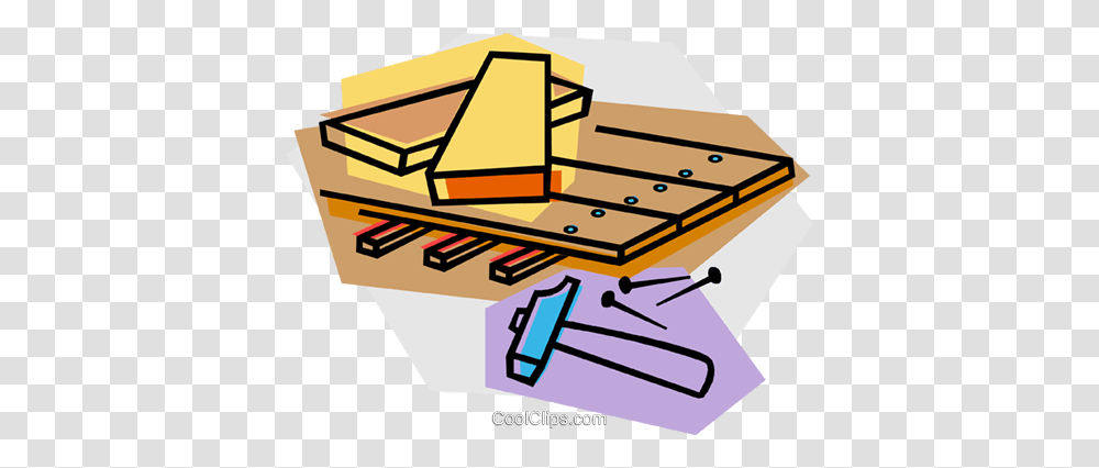 Lumber With Hammer And Nails Royalty Free Vector Clip Art, Musical Instrument, Xylophone, Glockenspiel, Vibraphone Transparent Png
