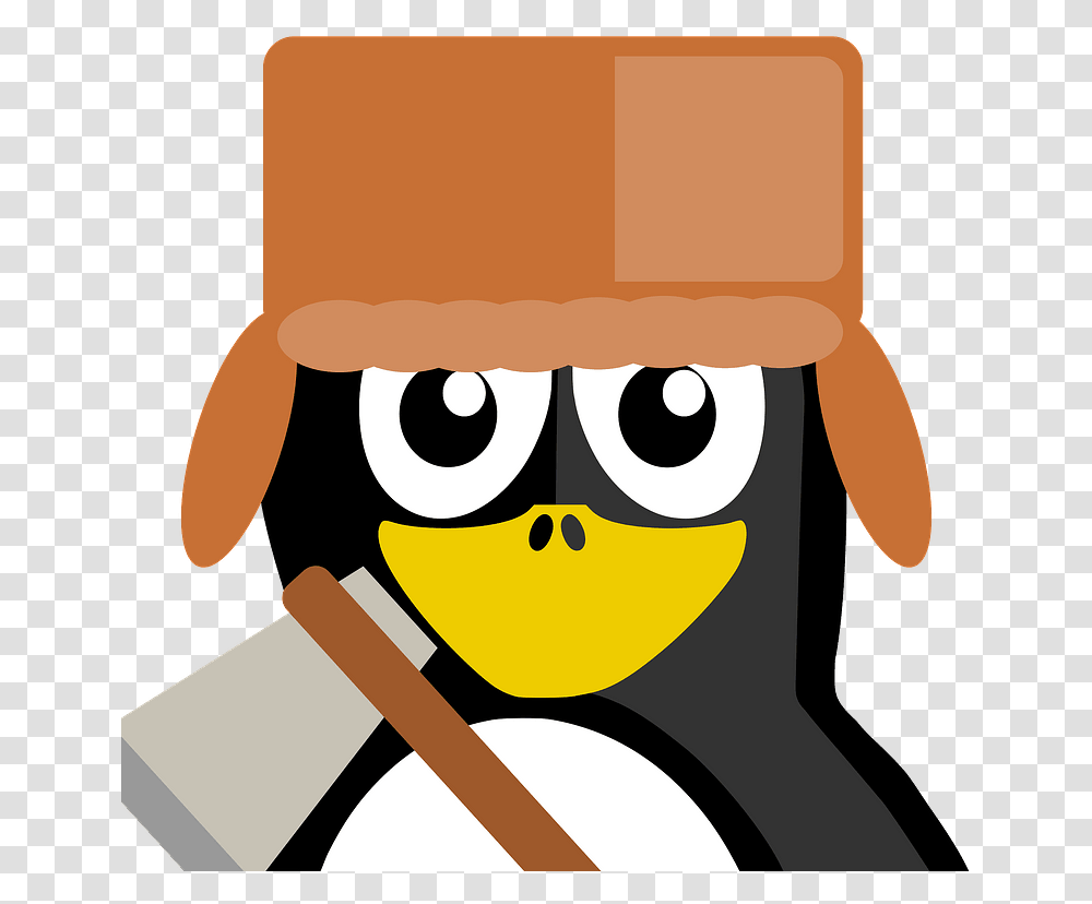 Lumberjack Penguin Clipart Free Download Penguin With Crown Clipart, Label, Text, Scroll Transparent Png