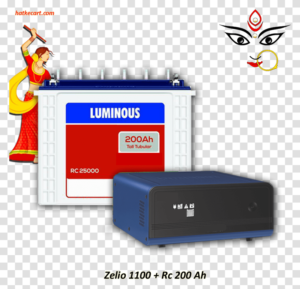 Luminous Ups Inverter Amp Batteries This Navratri Cartoon, Electronics, Hardware, Router, Modem Transparent Png