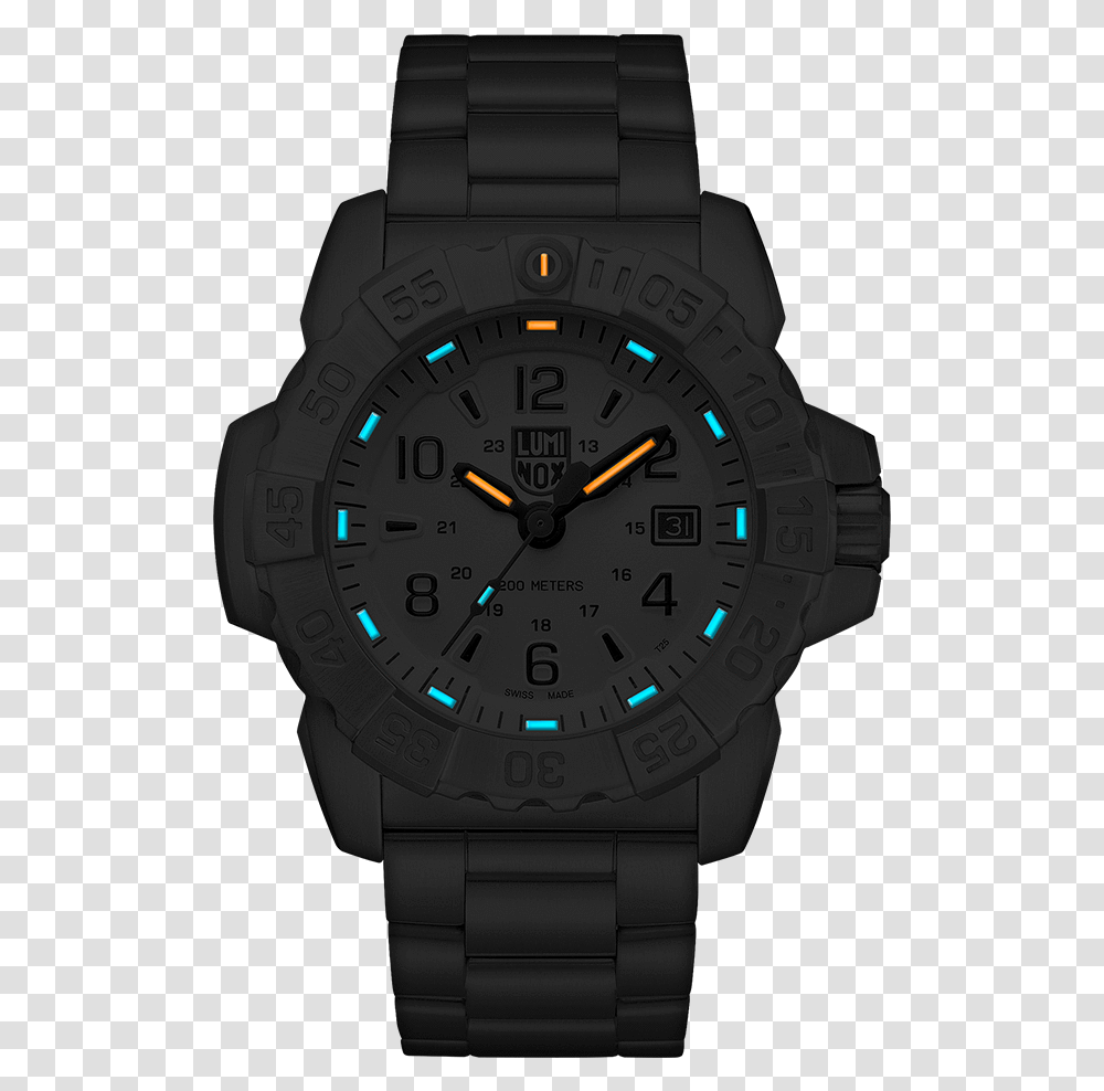 Luminox Navy Seal Steel, Wristwatch, Digital Watch Transparent Png