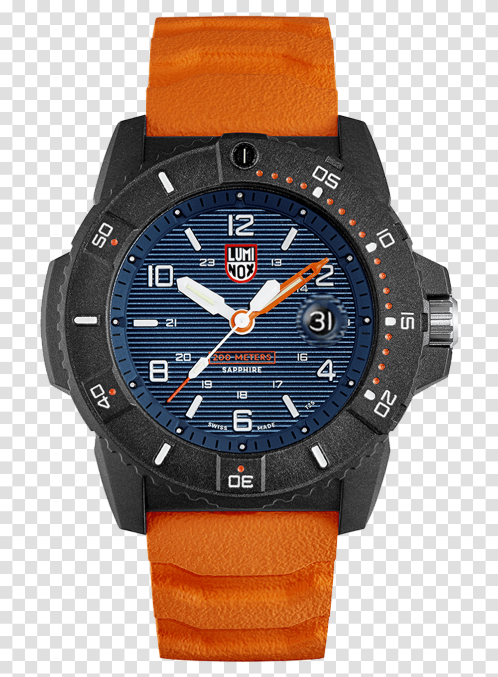Luminox Navy Seal, Wristwatch, Digital Watch, Rotor, Coil Transparent Png