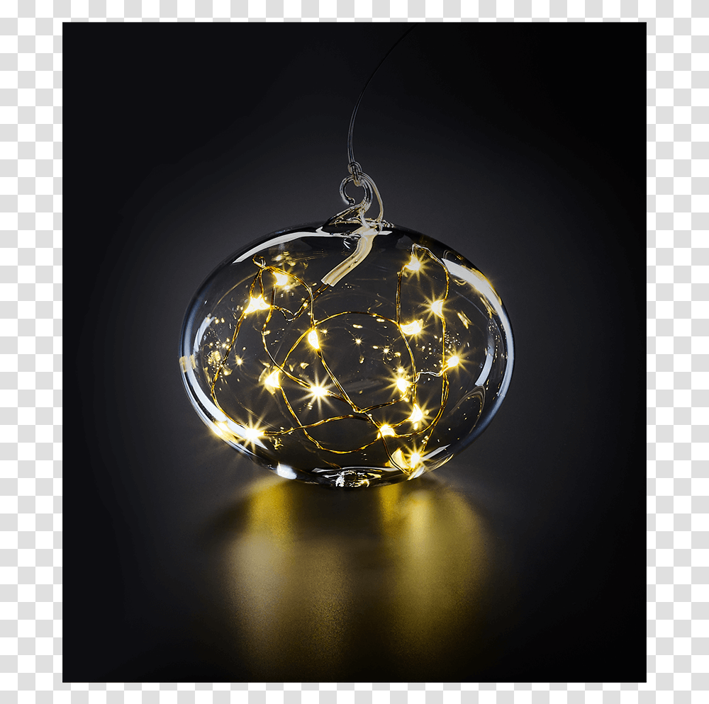 Lumix Christmas Tree Ball With Led Lighting Krinner Lumix Light Balls, Sphere, Chandelier, Lamp, Crystal Transparent Png