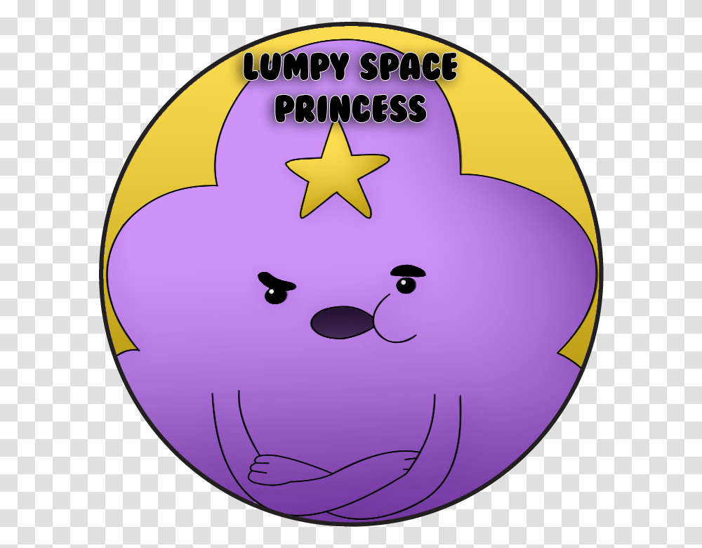 Lumpy Space Princess Circle, Star Symbol, Purple, Logo Transparent Png