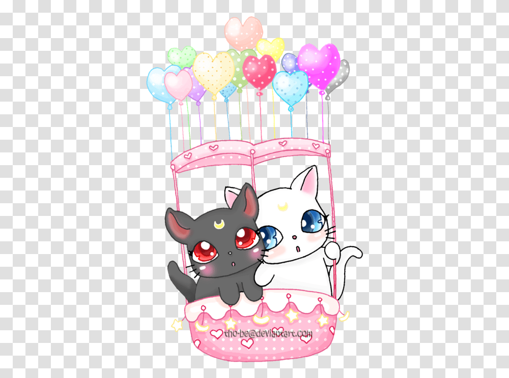 Luna And Artemis Luna Y Artemis Sailor Moon, Birthday Cake, Dessert, Food, Snowman Transparent Png