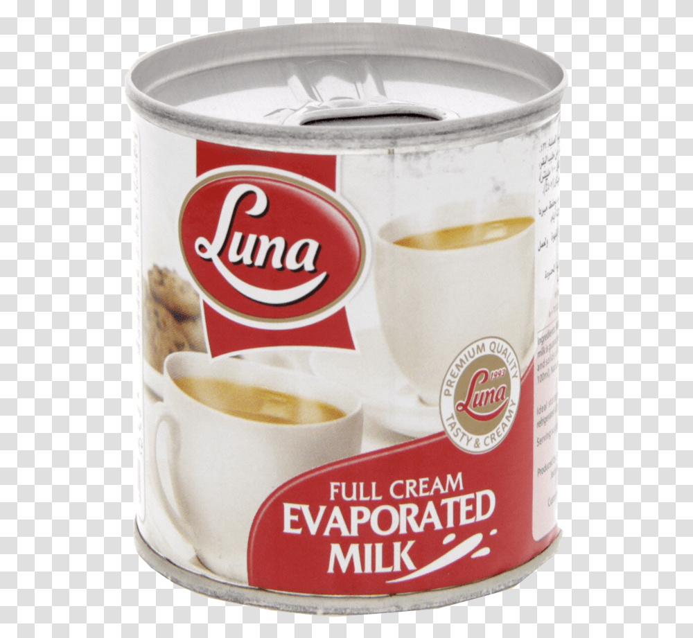 Luna Evaporated Milk, Tin, Food, Can, Soda Transparent Png