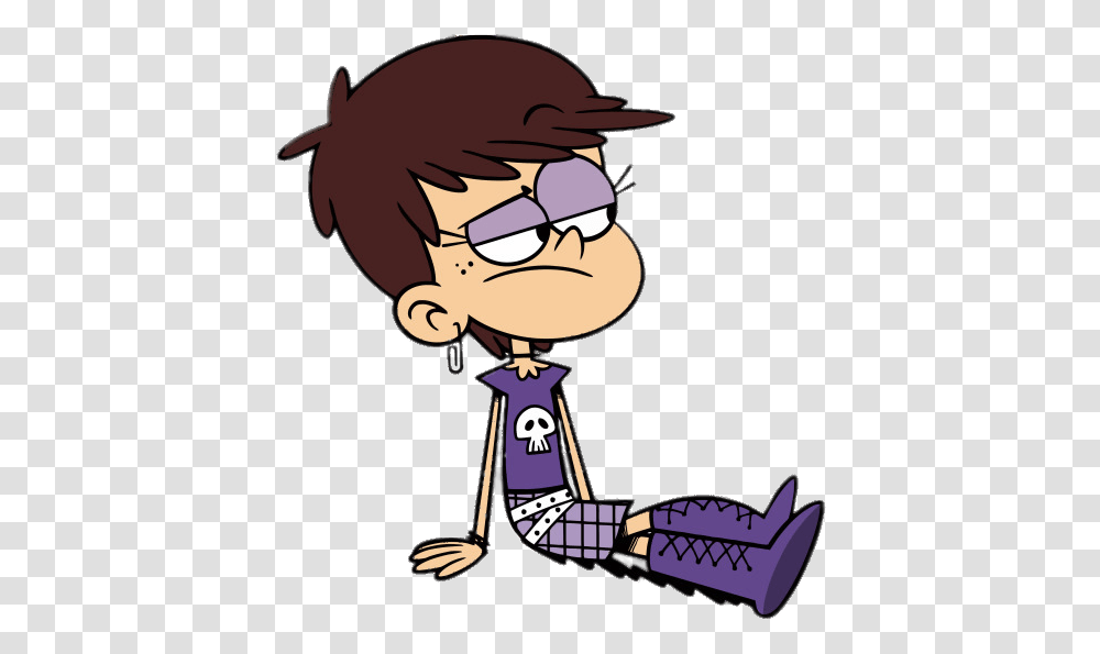 Luna Loud Sitting Around Luna The Loud House Characters, Person, Human, Sunglasses, Accessories Transparent Png