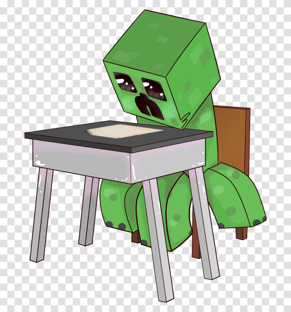 Lunafess Skin In Minecraft But Form Roblox Minecraft Foto De Noob, Furniture, Tabletop, Chair, Bar Stool Transparent Png