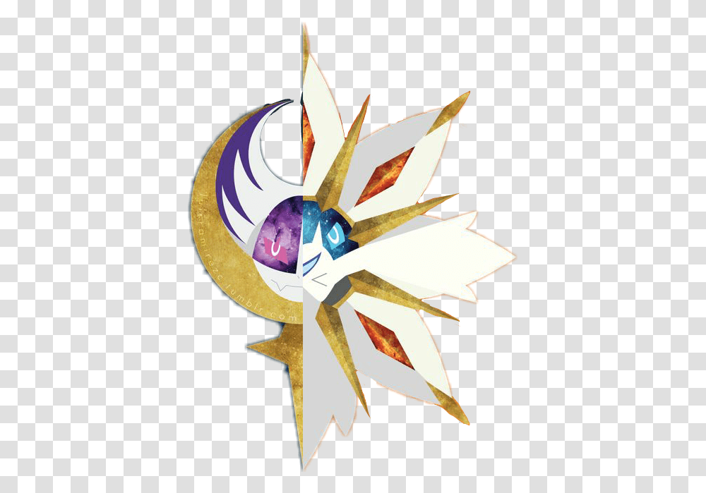 Lunala Amp Solgaleo Pokemon Sun And Moon Screensaver, Star Symbol Transparent Png