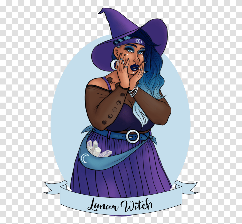 Lunar Witch, Hat, Person, Costume Transparent Png
