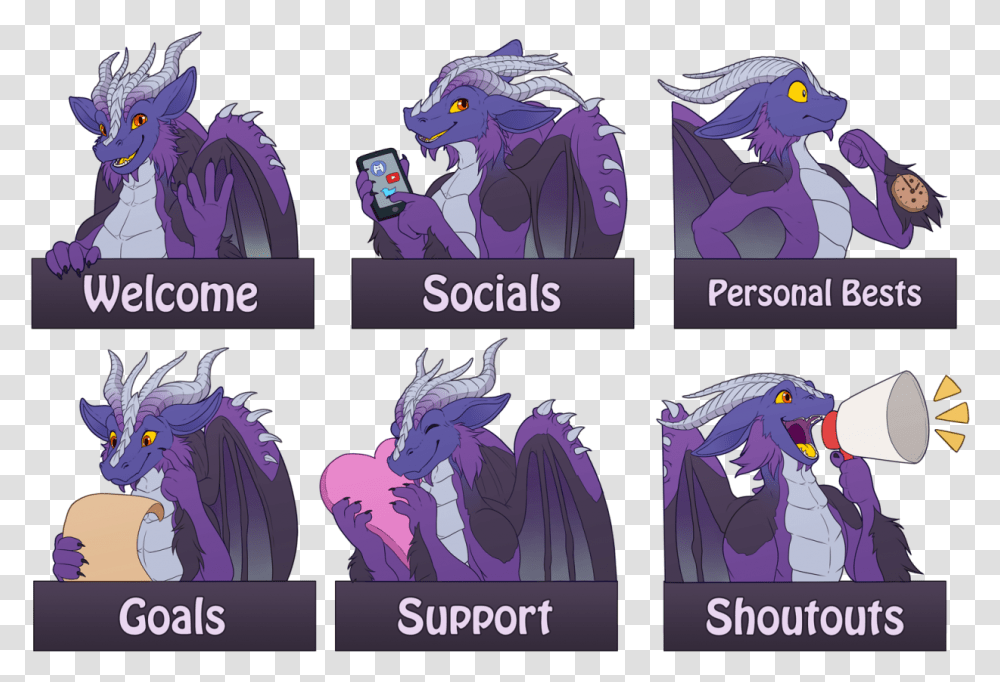 Lunaris Twitch Bannerscompleted Live On Stream At Cartoon, Purple, Bird, Animal, Person Transparent Png