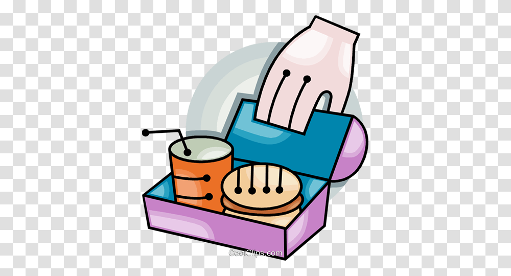 Lunch Box Royalty Free Vector Clip Art Illustration, Label, Cutlery, Building Transparent Png