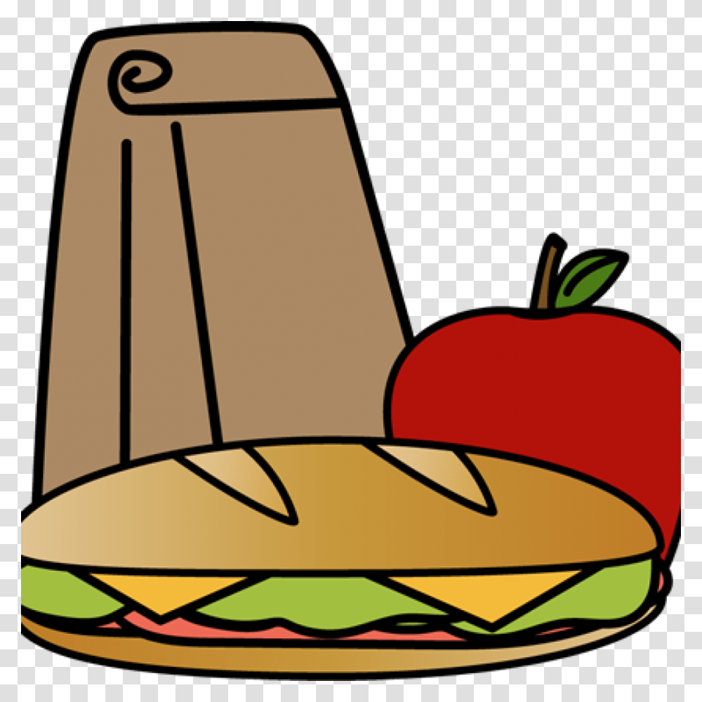 Lunch Clipart Lunch Bag, Food, Baseball Cap, Hat Transparent Png