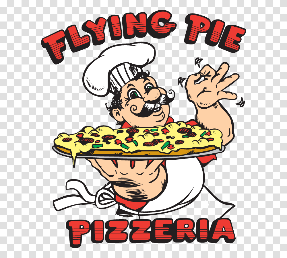 Lunch Flying Pie Pizzeria, Chef, Poster, Advertisement Transparent Png