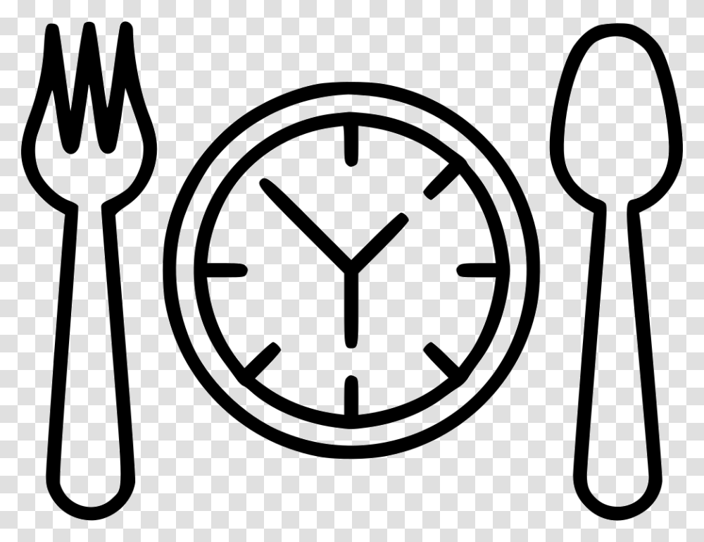 Lunch Time Images, Fork, Cutlery, Analog Clock, Spoon Transparent Png