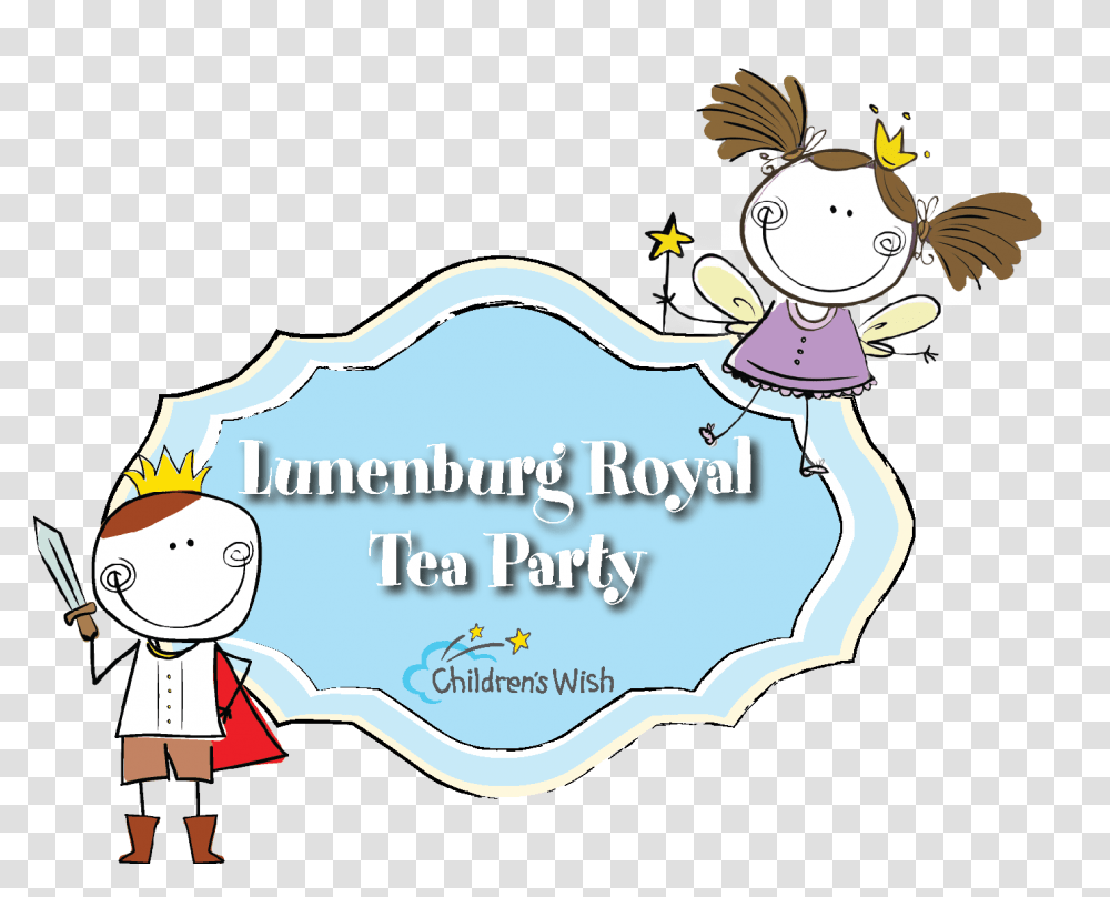 Lunenburg Royal Tea Party Childrens Wish, Label, Plot Transparent Png