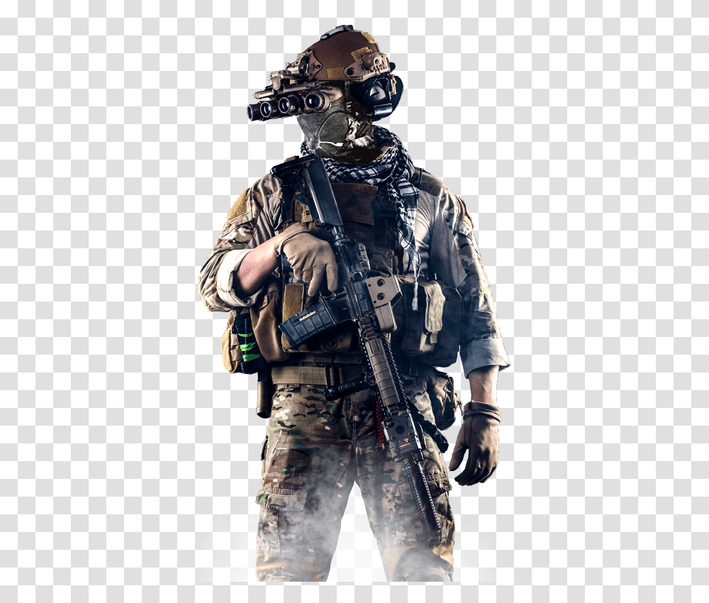 Lunette Vision Nocturne Commando, Person, Military, Military Uniform, Army Transparent Png