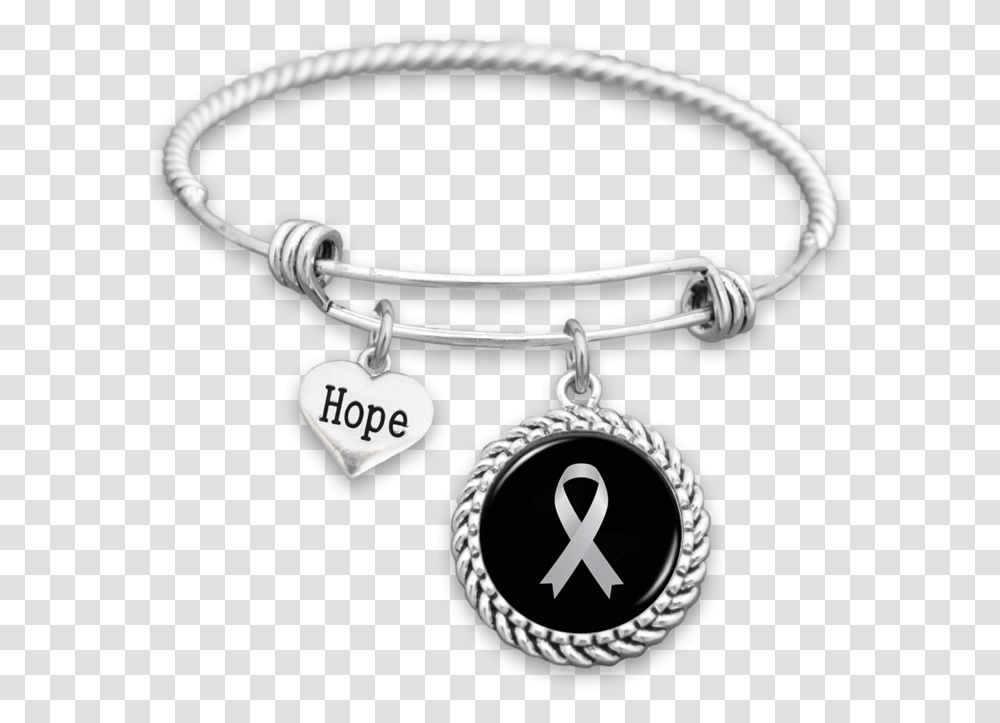 Lung Cancer Awareness Ribbon Hope Charm Bracelet, Accessories, Accessory, Jewelry, Silver Transparent Png