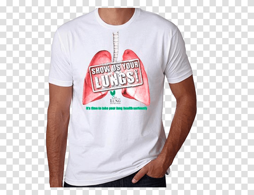 Lung Cancer Tee Shirt, Apparel, T-Shirt, Person Transparent Png