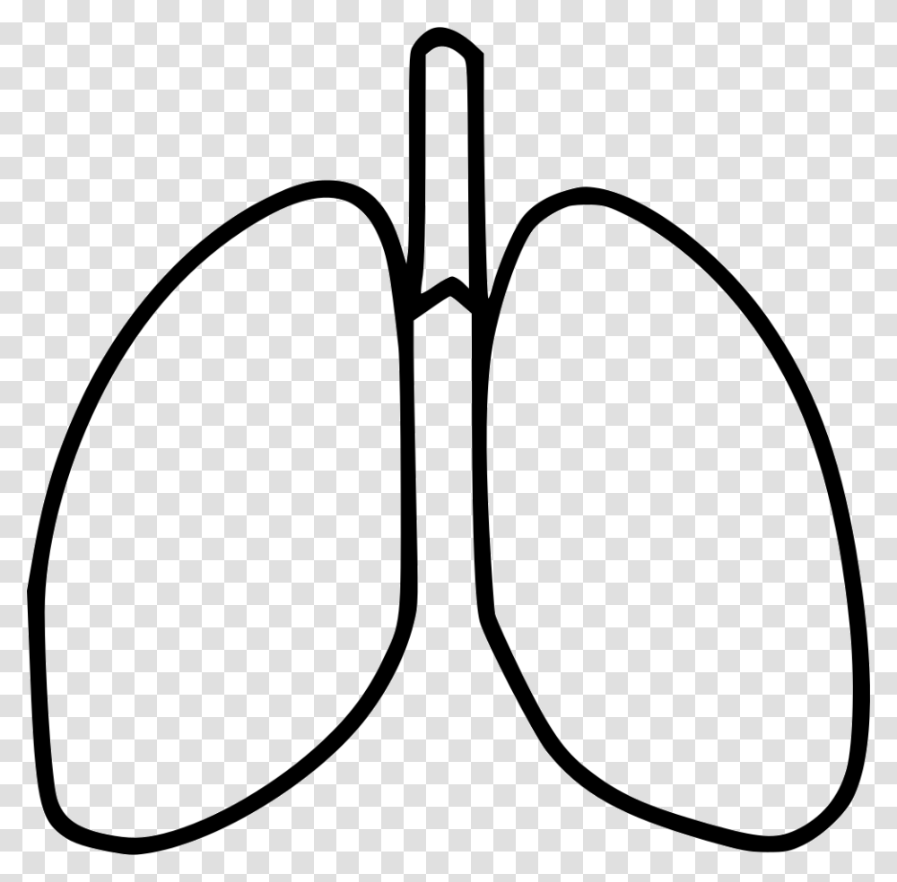 Lungs Icon Free Download, Sunglasses, Accessories, Accessory, Stencil Transparent Png