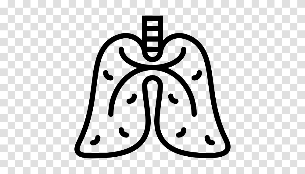 Lungs, Stencil, Label, Bag Transparent Png