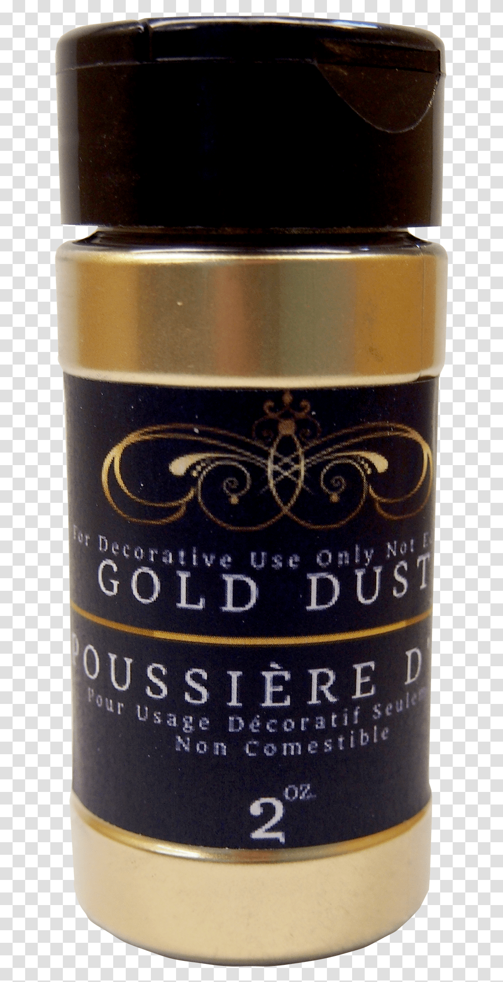 Luster Super Gold Dusting Color 2oz Oil, Bottle, Beer, Alcohol, Beverage Transparent Png