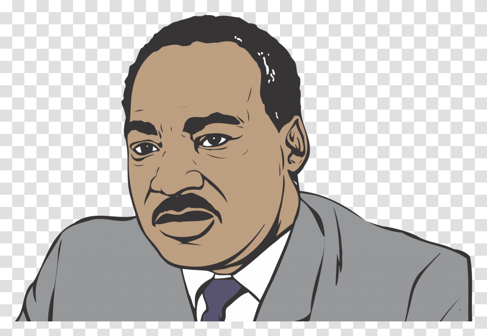 Luther King Jr Coloring Pages, Head, Face, Person, Human Transparent Png