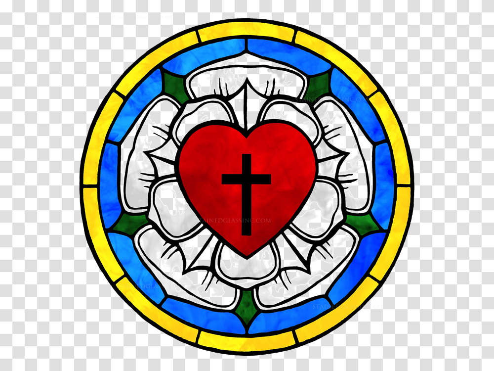 Luther Rose Stained Glass Lutheran Rose, Armor Transparent Png