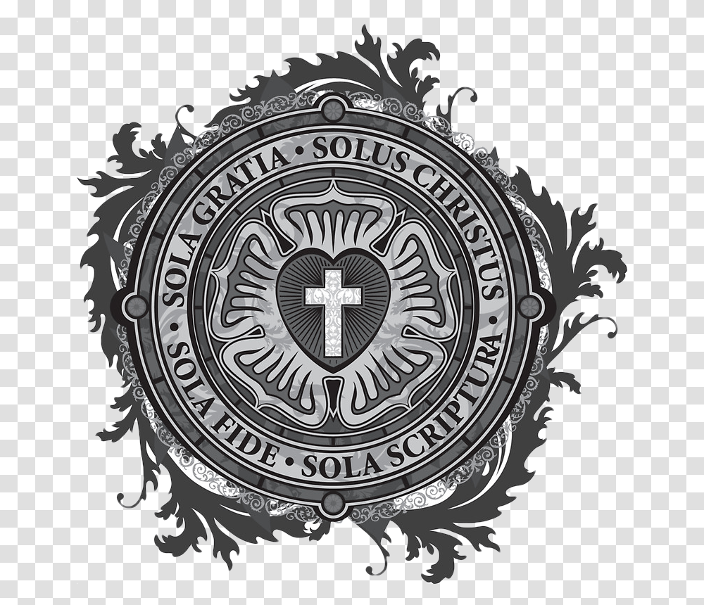 Luther Rose, Emblem, Cross, Logo Transparent Png