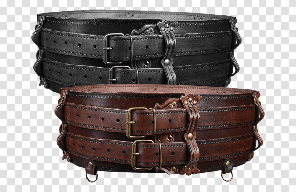 Luthor Leather Double Belt Medieval Wide Leather Belt, Accessories, Accessory, Buckle Transparent Png