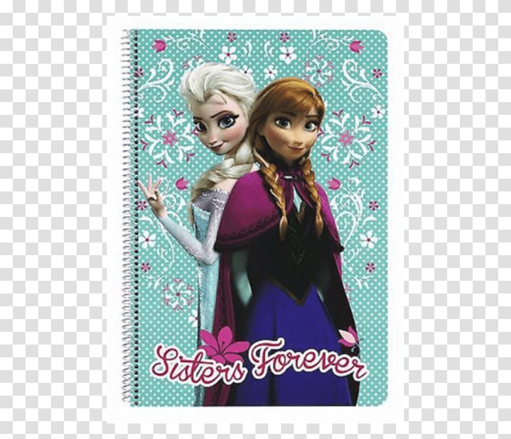 Luxe Notitieboek A4 Frozen Elsa Olaf, Person, Human, Book, Toy Transparent Png