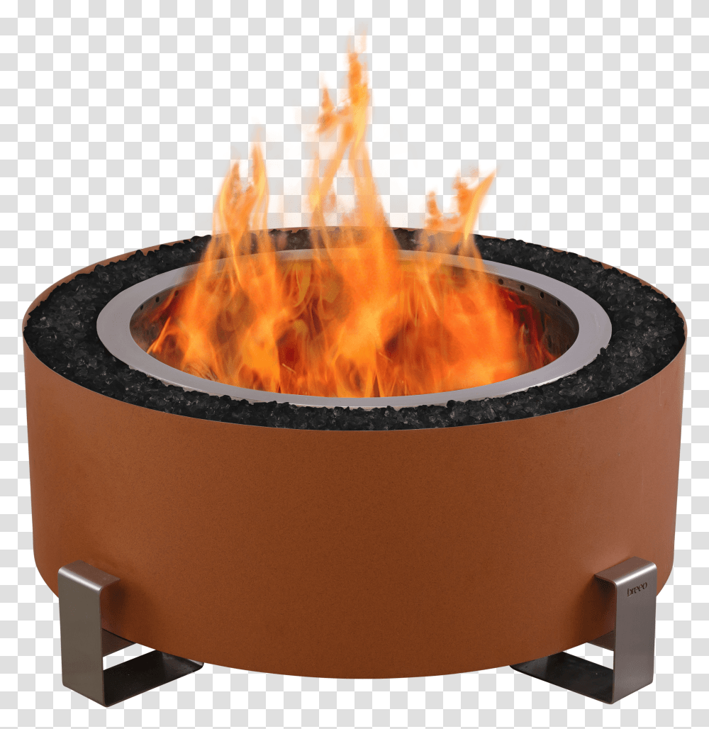 Luxeve Smokeless Fire Pit Earth Rust Breeo, Flame, Bonfire, Birthday Cake, Dessert Transparent Png