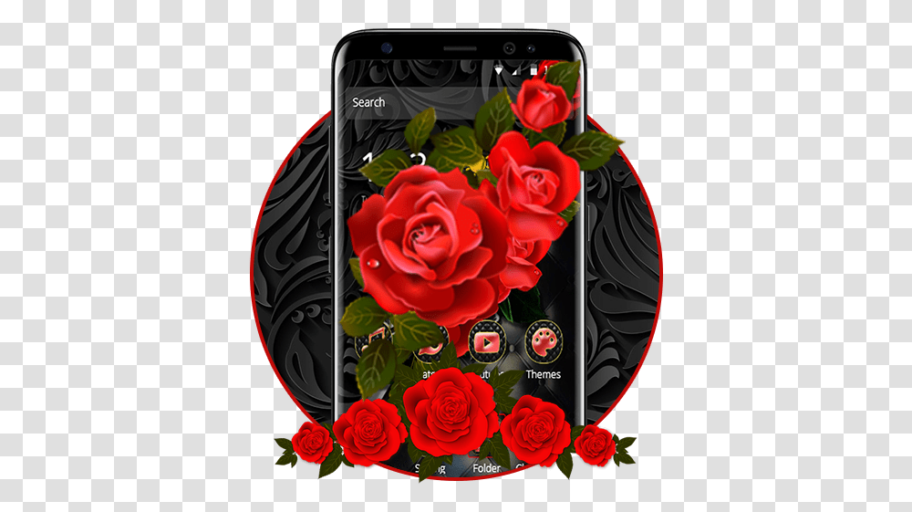 Luxury Black Red Rose Theme Apps On Google Play Rose Information On Flowers, Plant, Blossom, Graphics, Art Transparent Png