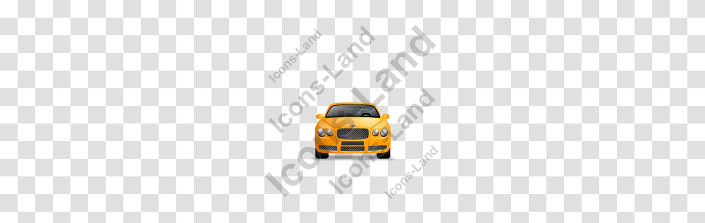 Luxury Car Front Yellow Icon Pngico Icons, Flyer, Poster, Vehicle, Transportation Transparent Png