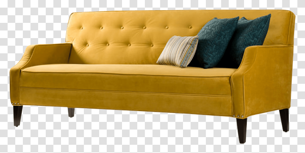 Luxury Couch Hd Image Mustard Yellow Sofa Bed, Furniture, Cushion, Pillow, Home Decor Transparent Png