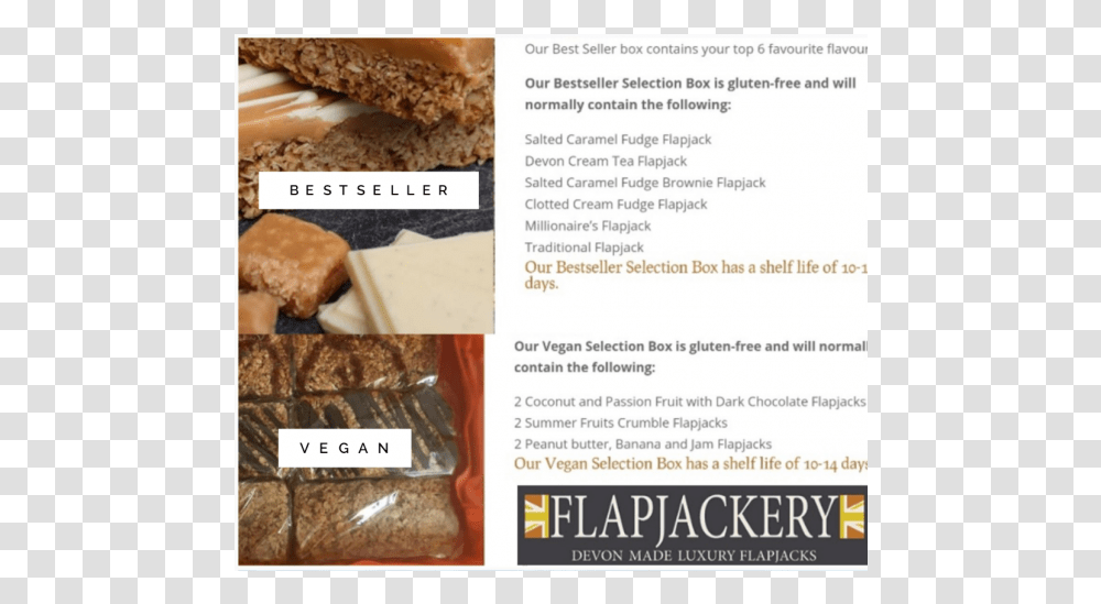 Luxury Flapjack Selection Box La Brea Bakery, Food, Shop, Flyer Transparent Png