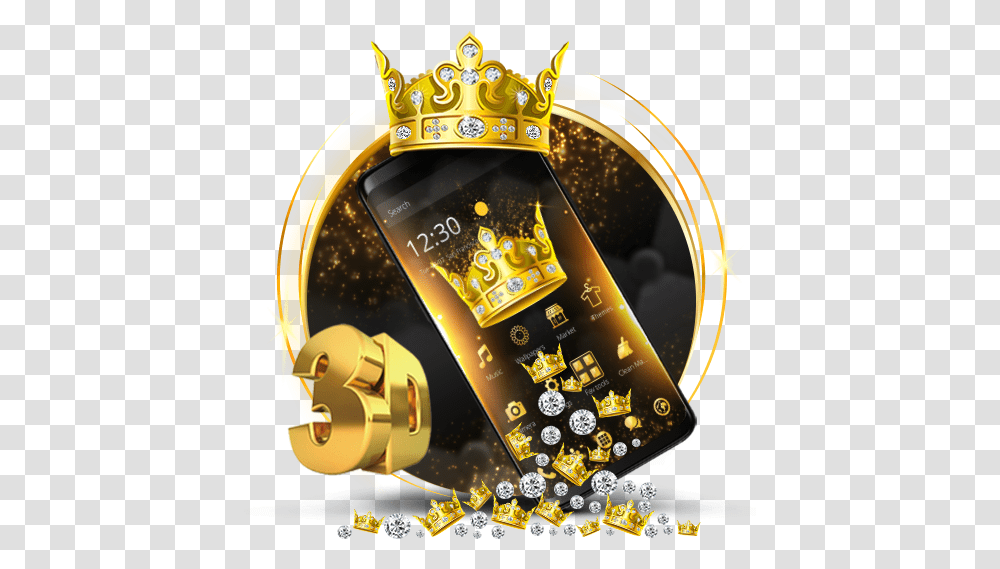 Luxury Golden Crown 3d Apps On Google Play Illustration, Accessories, Accessory, Jewelry, Dynamite Transparent Png