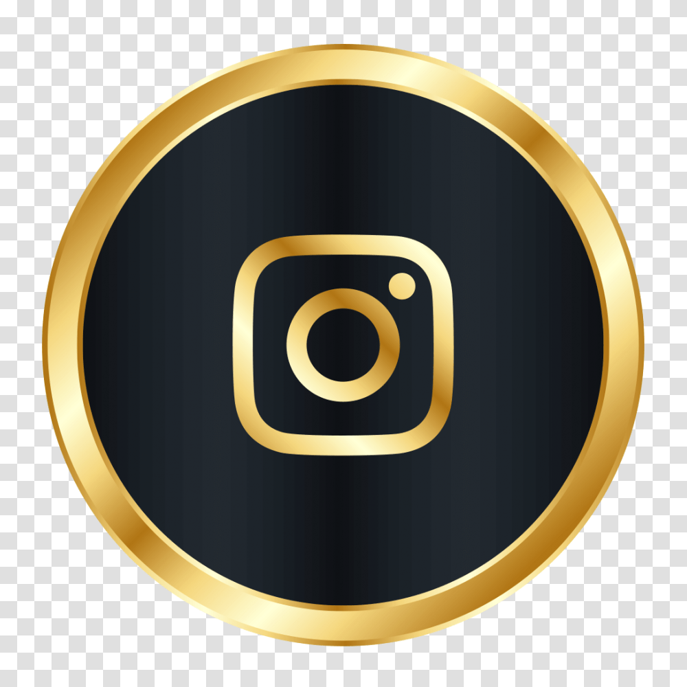 Luxury Instagram Icon Image Free Download Searchpngcom Circle, Gold, Text, Label, Armor Transparent Png