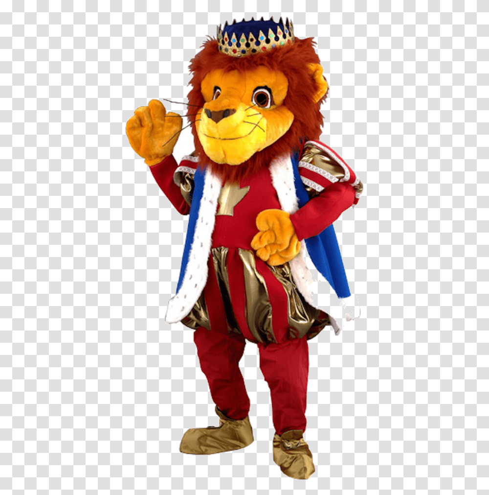 Luxury King Of The Jungle Lion Mascot Costume Costume, Person, Human, Toy Transparent Png