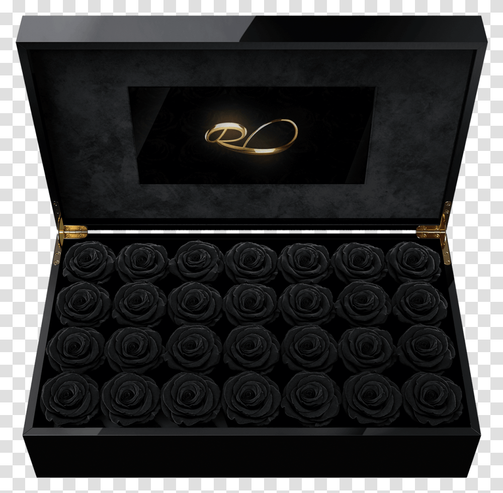 Luxury Lcd Display Flower Box Royal With 28 Preserved Box, Treasure, Bag, Briefcase, Dahlia Transparent Png