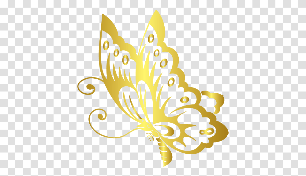 Luxury Online Butterfly Logo Template Gold Butterfly Logo Design, Graphics, Art, Floral Design, Pattern Transparent Png
