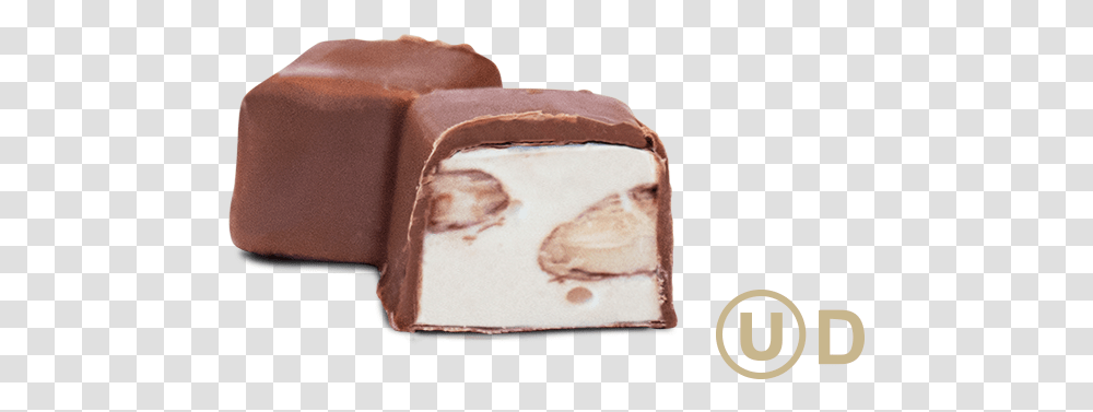 Luxury Soft Nougat Enrobed In Milk Chocolate With Roasted Dominostein, Dessert, Food, Fudge, Soap Transparent Png