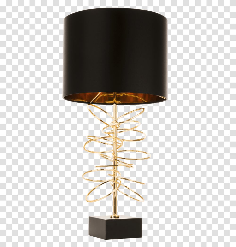 Luxury Table Lamp Black Shade Gold Finish Glamour Portable Network Graphics, Lampshade, Furniture Transparent Png