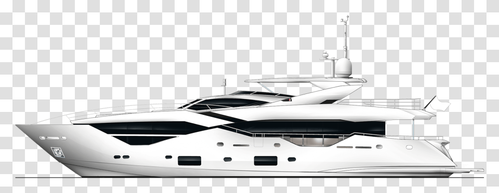 Luxury Yacht Luxury Black Yacht, Vehicle, Transportation, Boat Transparent Png