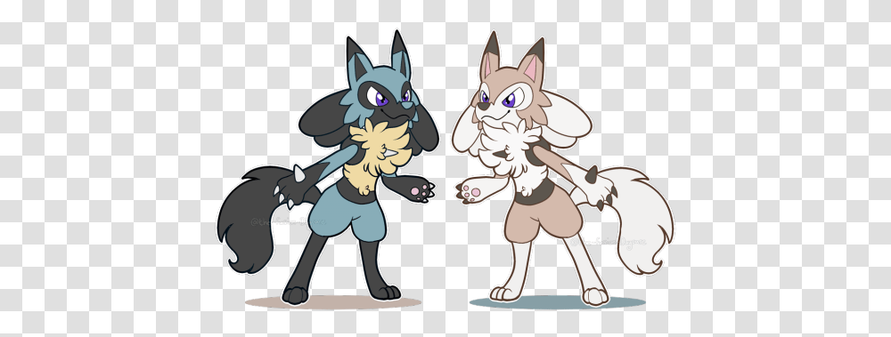 Lycanroc And Lucario Pokemon Fusion Lucario And Umbreon, Mammal, Animal, Pet, Canine Transparent Png