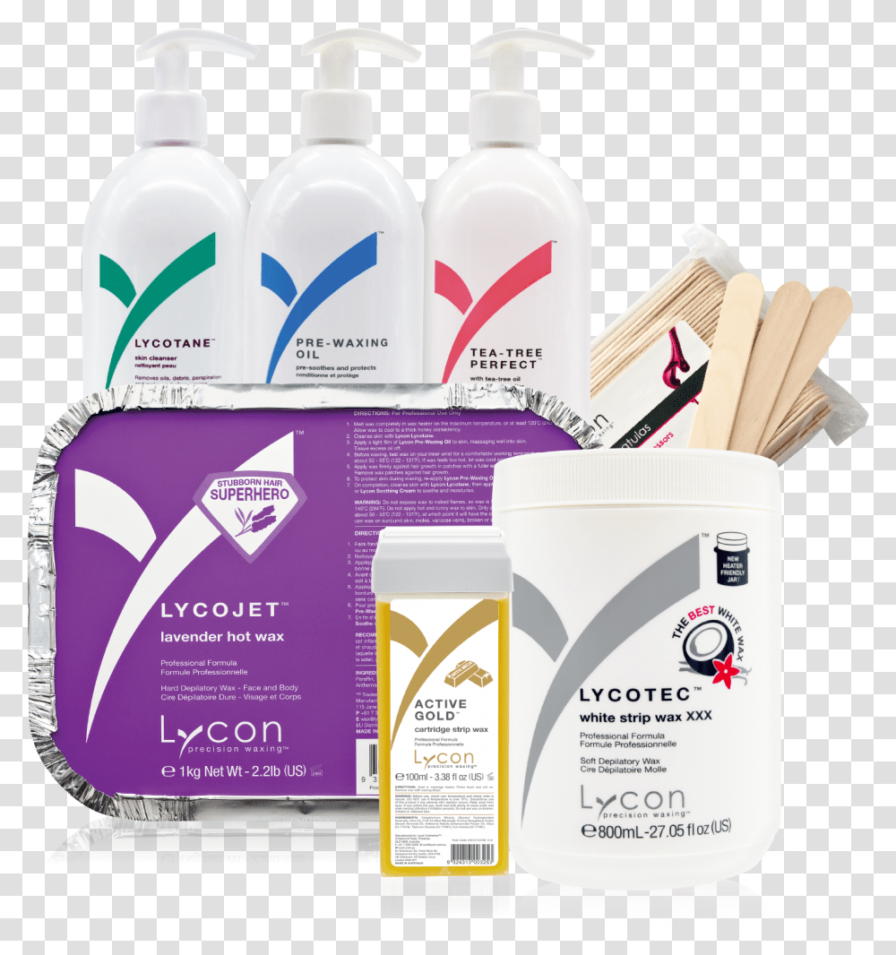 Lycon Lavender Hard Wax, Bottle, Cosmetics, Lotion Transparent Png