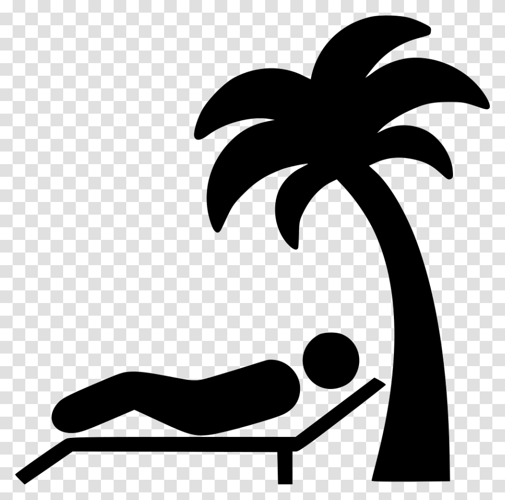 Lying On Beach Icon Free Download, Stencil, Silhouette, Sink Faucet Transparent Png