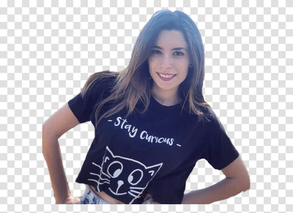 Lynavallejos Lyna Lynaticos Youtuber Youtube De La Youtuber Lyna Vallejos, Person, Sleeve, T-Shirt Transparent Png