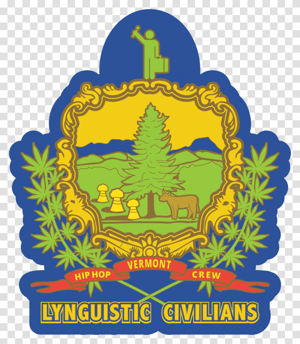 Lyngusitic Civilians Crest Illustration, Label, Plant, Floral Design Transparent Png