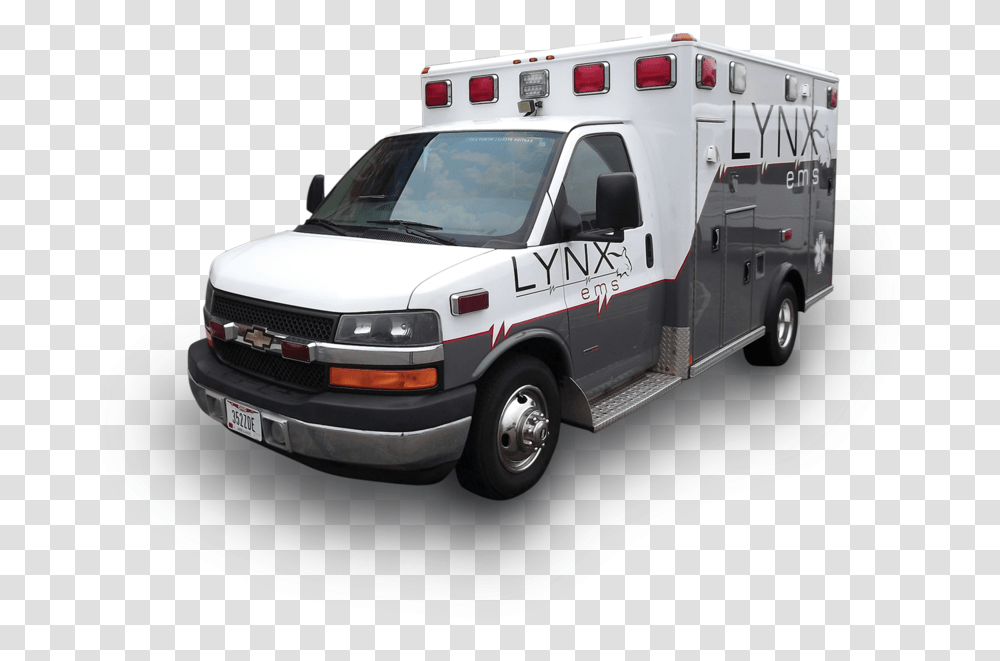Lynx Ambulance Cutout Ambulance, Van, Vehicle, Transportation, Wheel Transparent Png