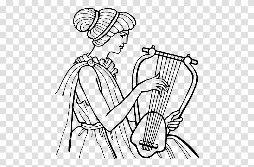 Lyre Musical Instrument Clip Art For Web, Leisure Activities, Harp, Drawing Transparent Png